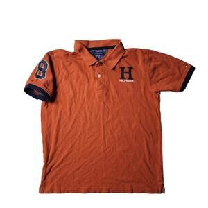 Tommy Hilfiger Boys Orange Polo Shirt Size XL